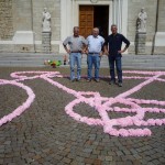 Bici rosa per onorare il Giro